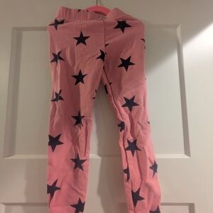 Primary Cozy Star Pink/Navy Leggings - Size 6